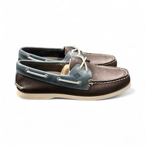 NEW: Sperry A/O Cross Lace Shoes in Brown and Blue